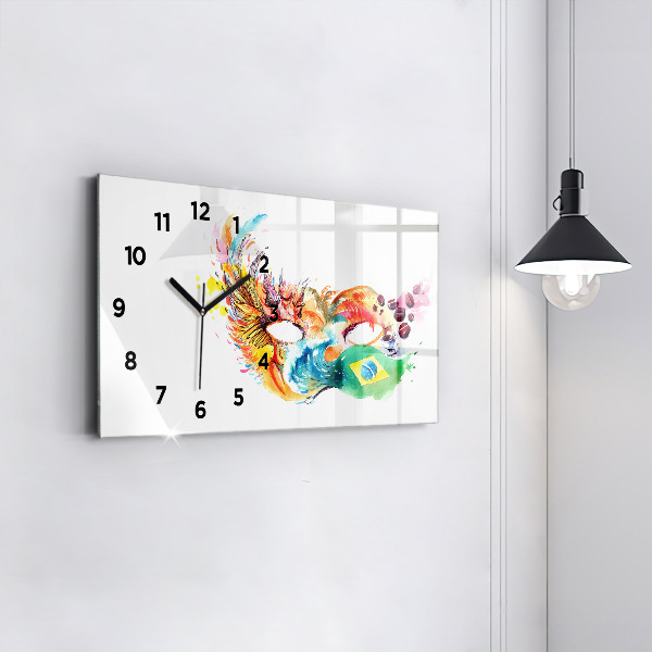 Reloj horizontal Cultura - Bandera de Brasil