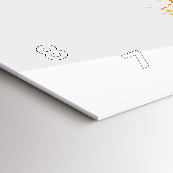 Reloj de cristal horizontal Bicicleta pintada