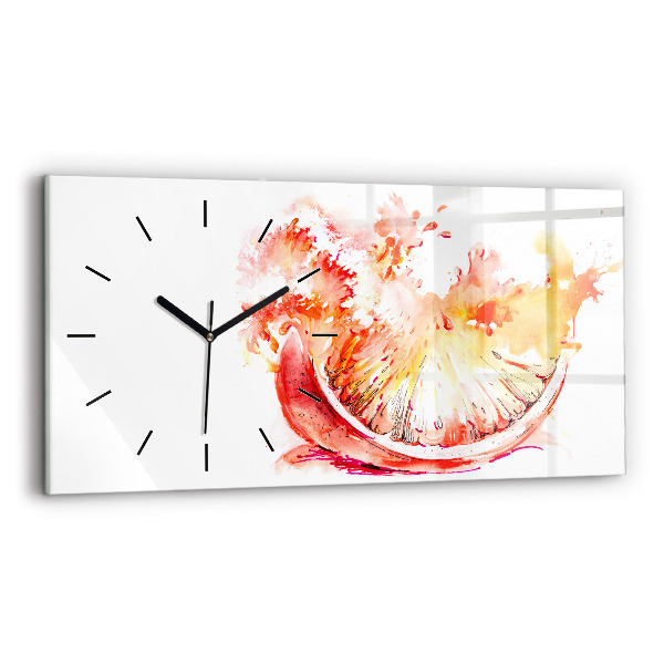 Reloj horizontal Naranja pintada