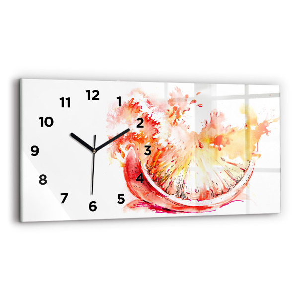 Reloj horizontal Naranja pintada
