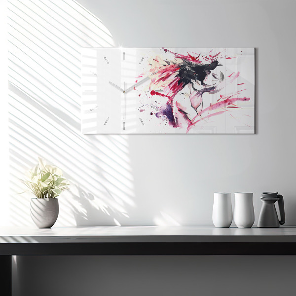 Reloj horizontal Amantes abstractos