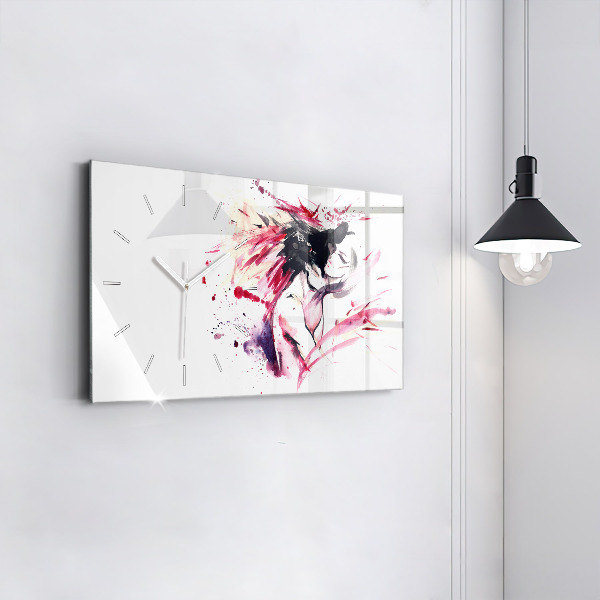 Reloj horizontal Amantes abstractos