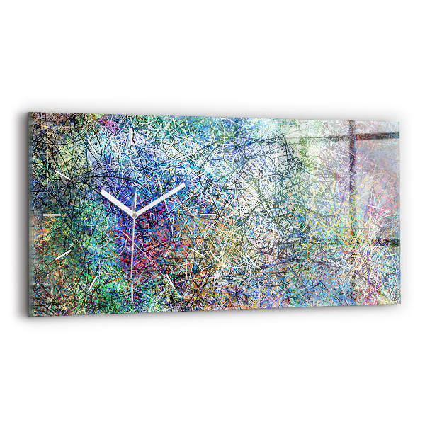 Reloj de cristal horizontal Abstracto - Emociones