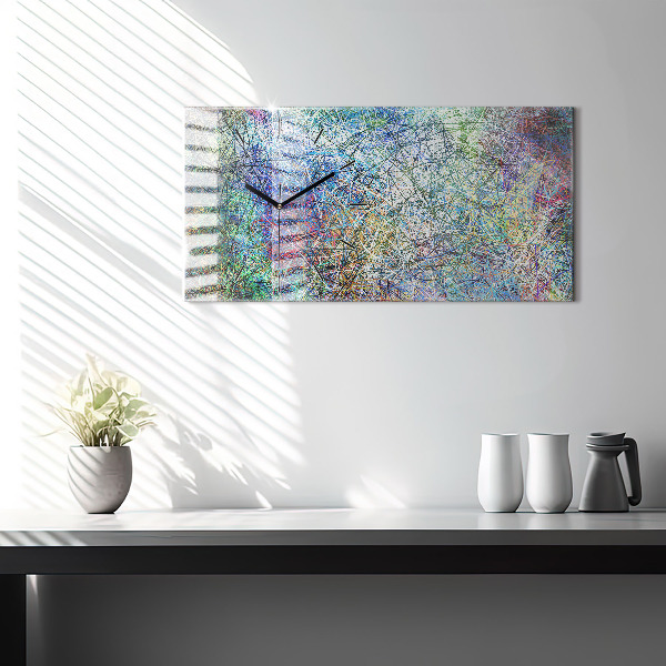 Reloj de cristal horizontal Abstracto - Emociones