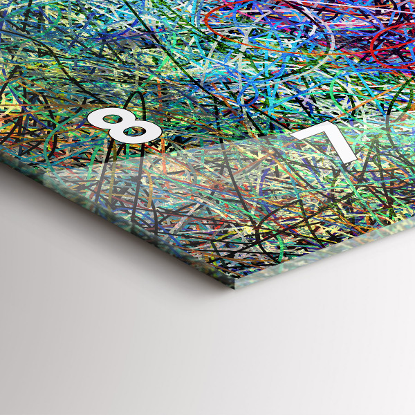 Reloj de cristal horizontal Abstracto - Emociones