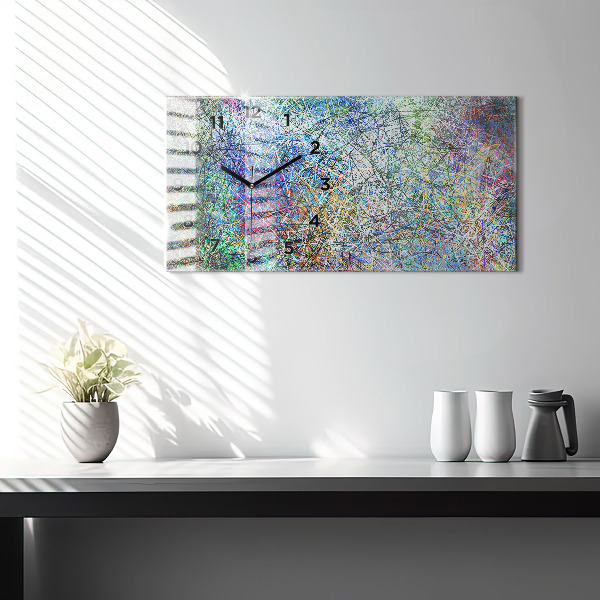 Reloj de cristal horizontal Abstracto - Emociones