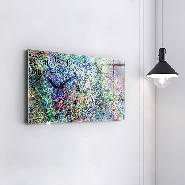 Reloj de cristal horizontal Abstracto - Emociones