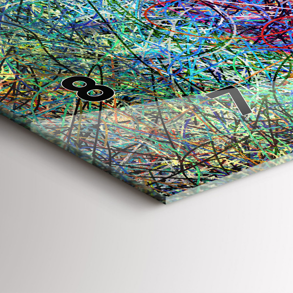 Reloj de cristal horizontal Abstracto - Emociones