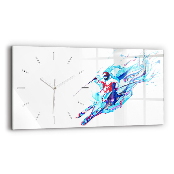 Reloj horizontal Esquiador