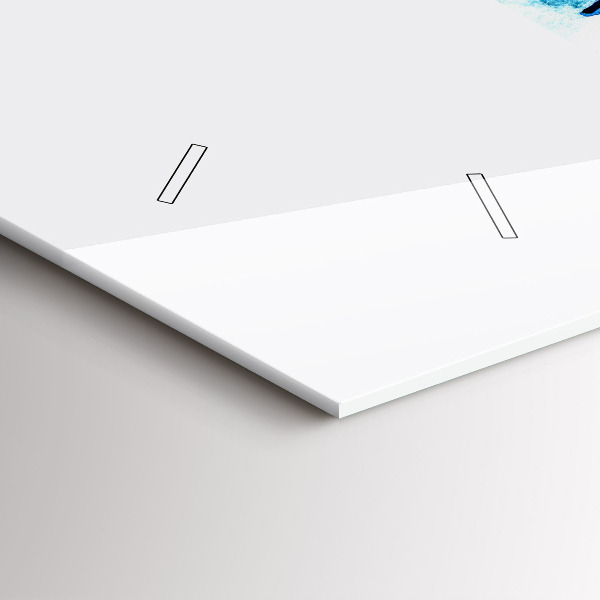 Reloj de cristal horizontal Tabla de surf