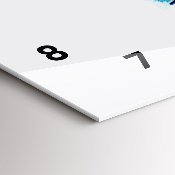 Reloj de cristal horizontal Tabla de surf