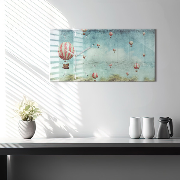 Reloj horizontal Globos