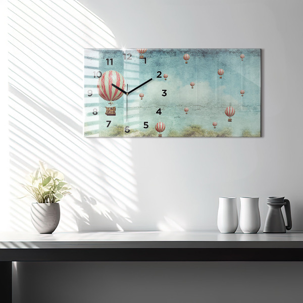 Reloj horizontal Globos