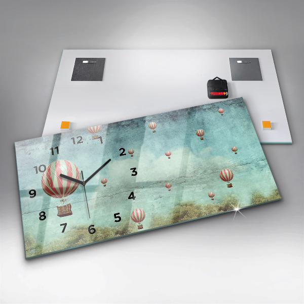 Reloj horizontal Globos