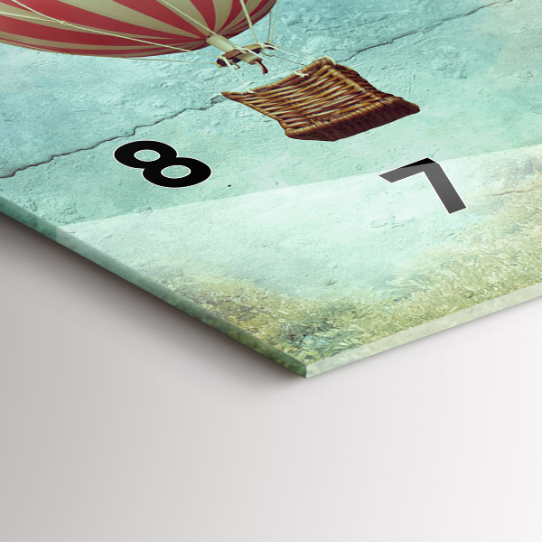 Reloj horizontal Globos