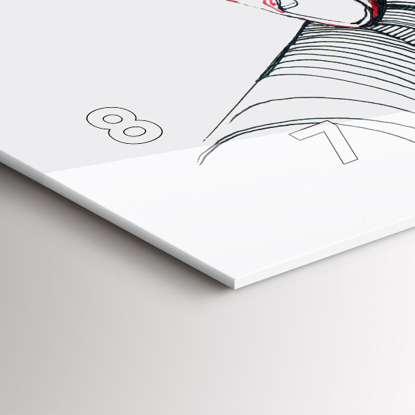 Reloj de cristal horizontal Cogidos de la mano