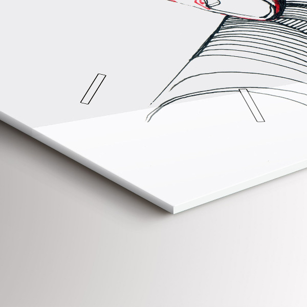 Reloj de cristal horizontal Cogidos de la mano