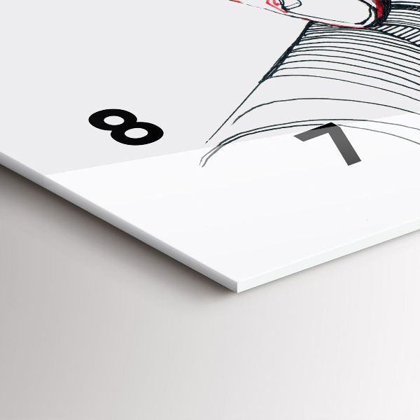 Reloj de cristal horizontal Cogidos de la mano