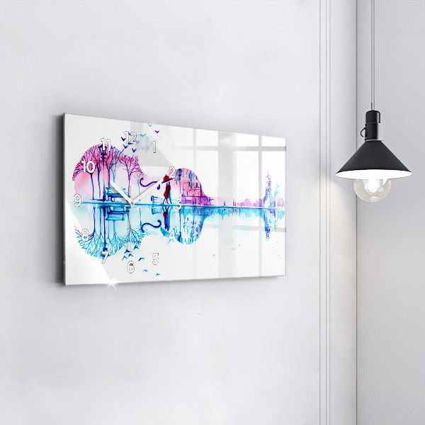 Reloj de cristal horizontal Cello Parque Lago