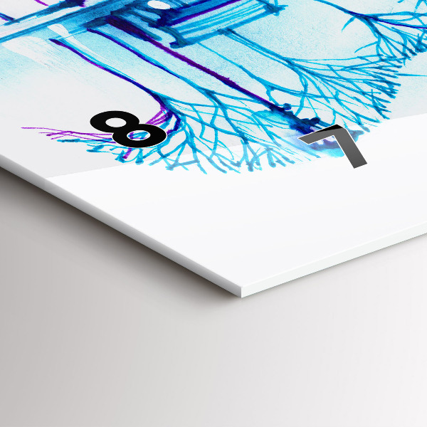 Reloj de cristal horizontal Cello Parque Lago