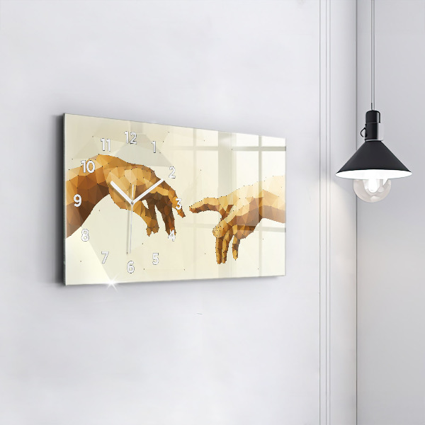 Reloj de cristal horizontal Creación de Adán