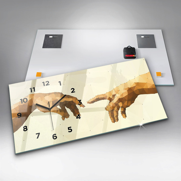 Reloj de cristal horizontal Creación de Adán