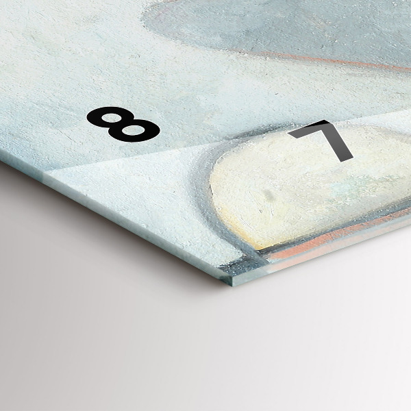 Reloj de cristal horizontal Pintura abstracta