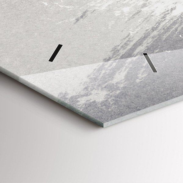 Reloj de cristal horizontal Mujer - acuarela