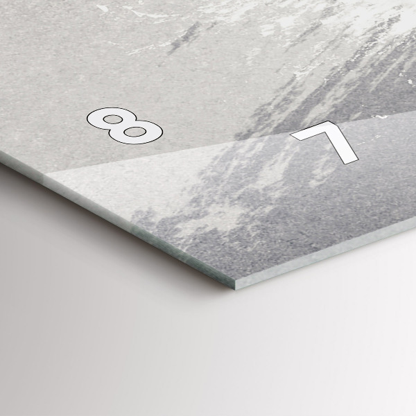 Reloj de cristal horizontal Mujer - acuarela