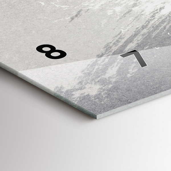 Reloj de cristal horizontal Mujer - acuarela