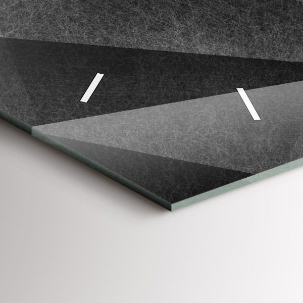 Reloj de cristal horizontal Abstracción geométrica