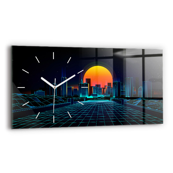 Reloj horizontal Ciudad del ciberespacio