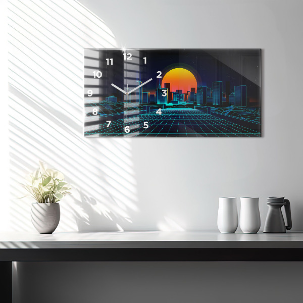 Reloj horizontal Ciudad del ciberespacio