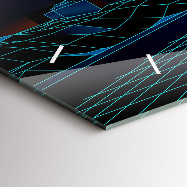 Reloj horizontal Ciudad del ciberespacio