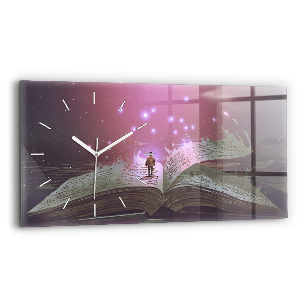 Reloj horizontal Libro abstracto