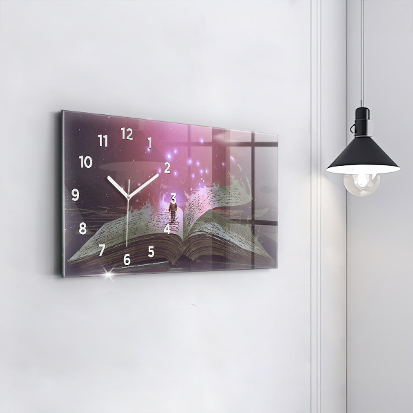 Reloj horizontal Libro abstracto