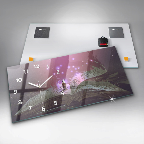 Reloj horizontal Libro abstracto