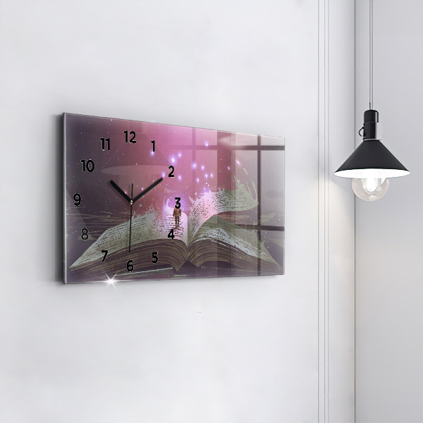Reloj horizontal Libro abstracto