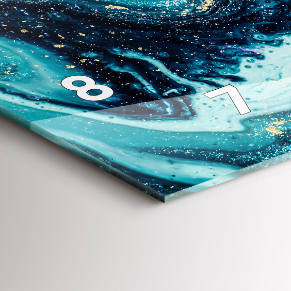 Reloj horizontal Mármol abstracto