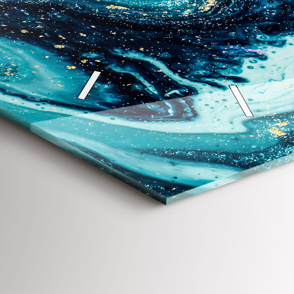 Reloj horizontal Mármol abstracto