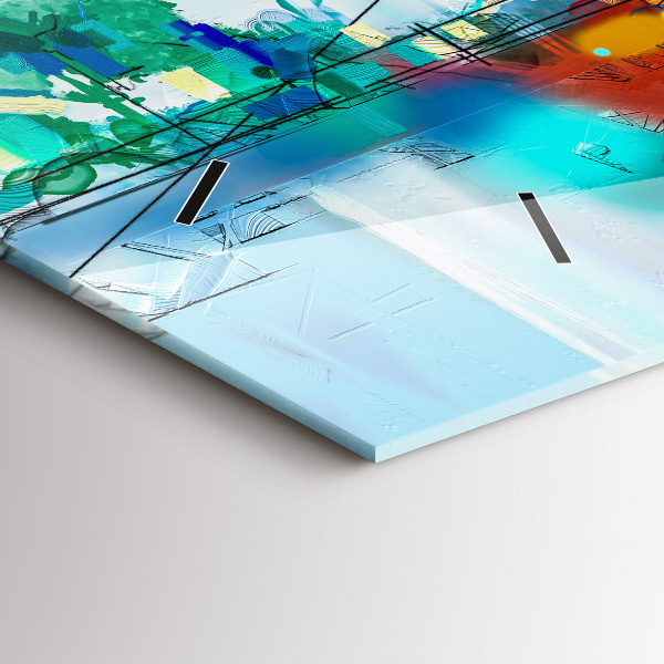 Reloj horizontal Puente abstracto