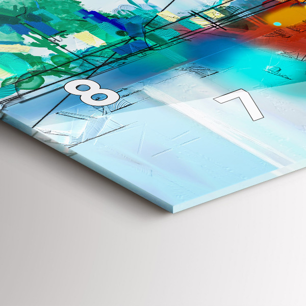 Reloj horizontal Puente abstracto