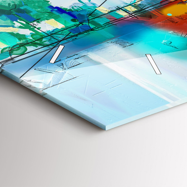 Reloj horizontal Puente abstracto