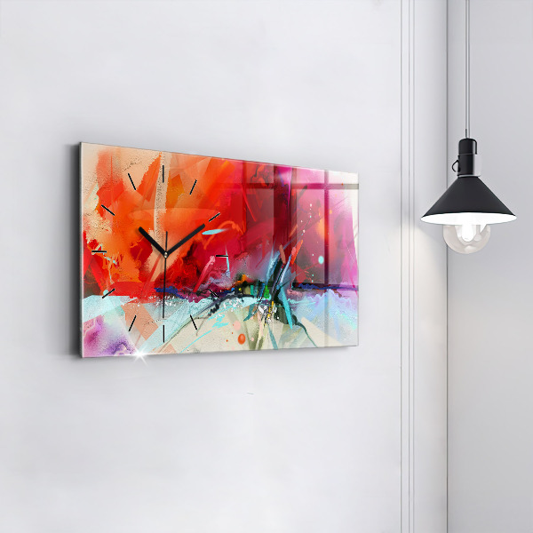 Reloj de cristal horizontal Filas de especias