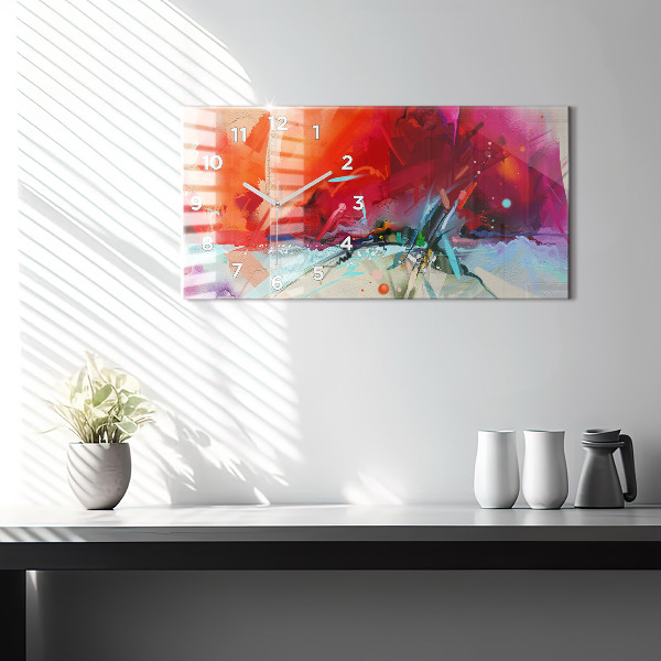 Reloj de cristal horizontal Filas de especias