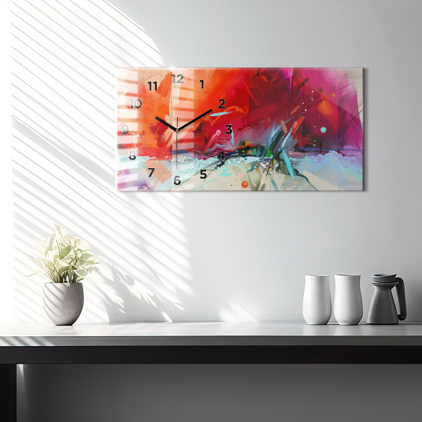 Reloj de cristal horizontal Filas de especias