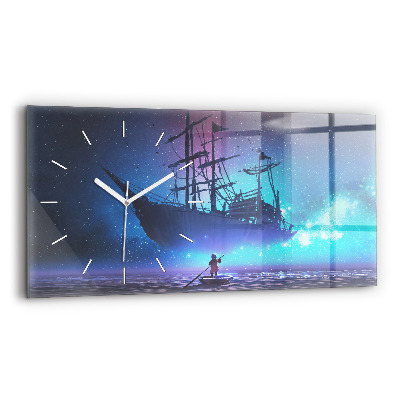 Reloj horizontal Velero de fantasía