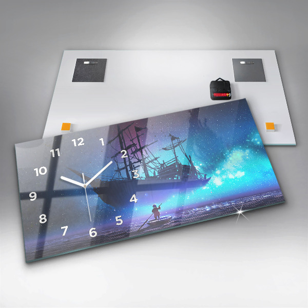 Reloj horizontal Velero de fantasía