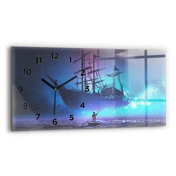 Reloj horizontal Velero de fantasía