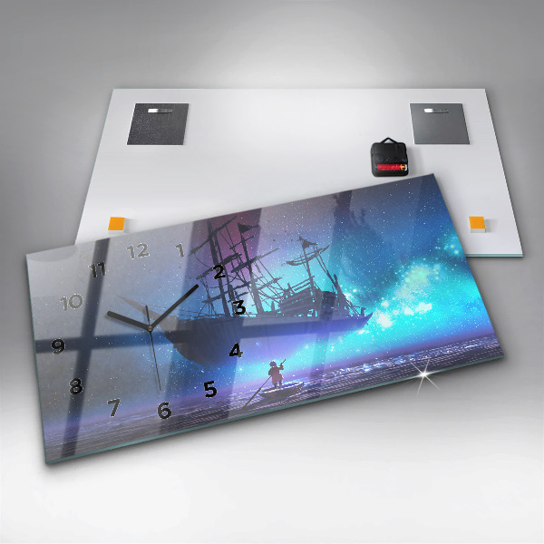 Reloj horizontal Velero de fantasía
